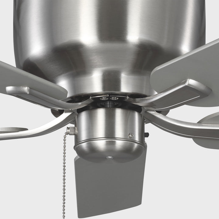Generation Lighting Canada - 5LDH52BS - 52"Ceiling Fan - Linden 52 Hugger - Brushed Steel