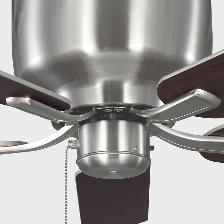 Generation Lighting Canada - 5LDH52BS - 52"Ceiling Fan - Linden 52 Hugger - Brushed Steel