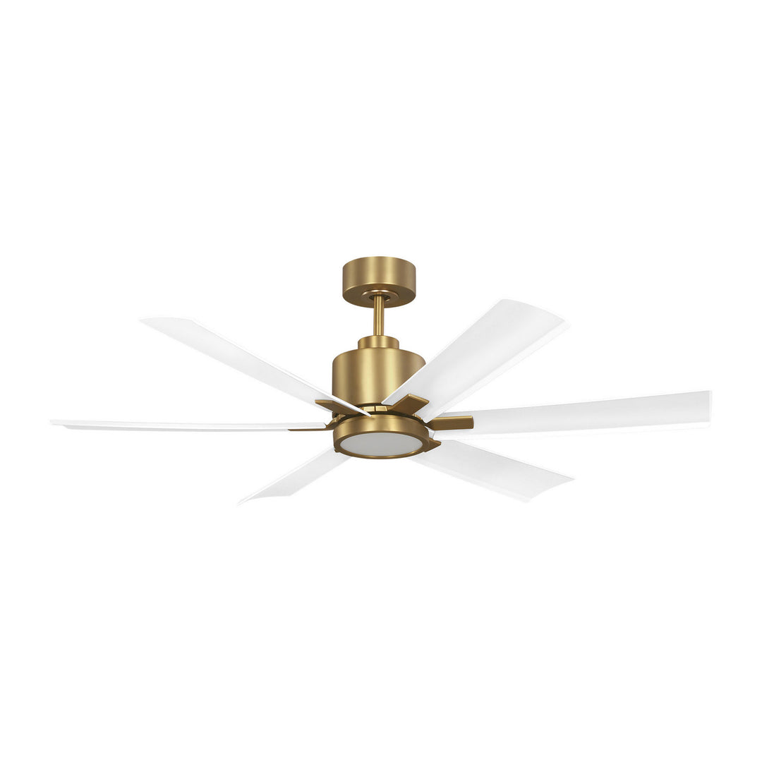 Generation Lighting Canada - 6FLSM52BBSD - 52"Ceiling Fan - Flera Smart 52 LED - Burnished Brass