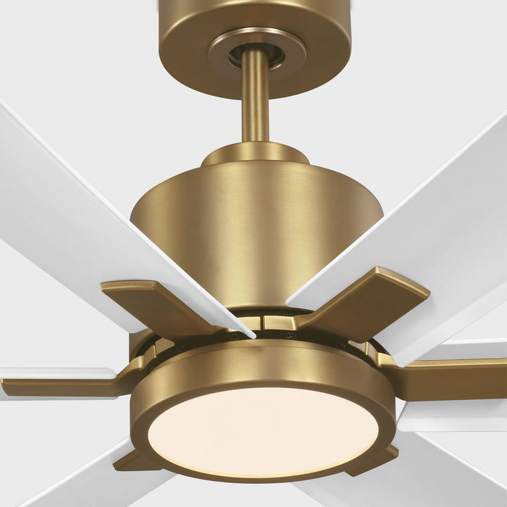 Generation Lighting Canada - 6FLSM52BBSD - 52"Ceiling Fan - Flera Smart 52 LED - Burnished Brass