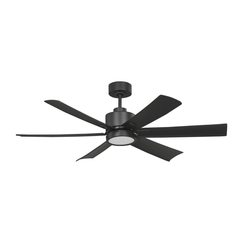 Generation Lighting Canada - 6FLSM52MBKD - 52"Ceiling Fan - Flera Smart 52 LED - Midnight Black