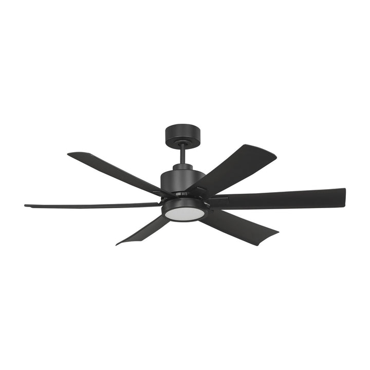 Generation Lighting Canada - 6FLSM52MBKD - 52"Ceiling Fan - Flera Smart 52 LED - Midnight Black