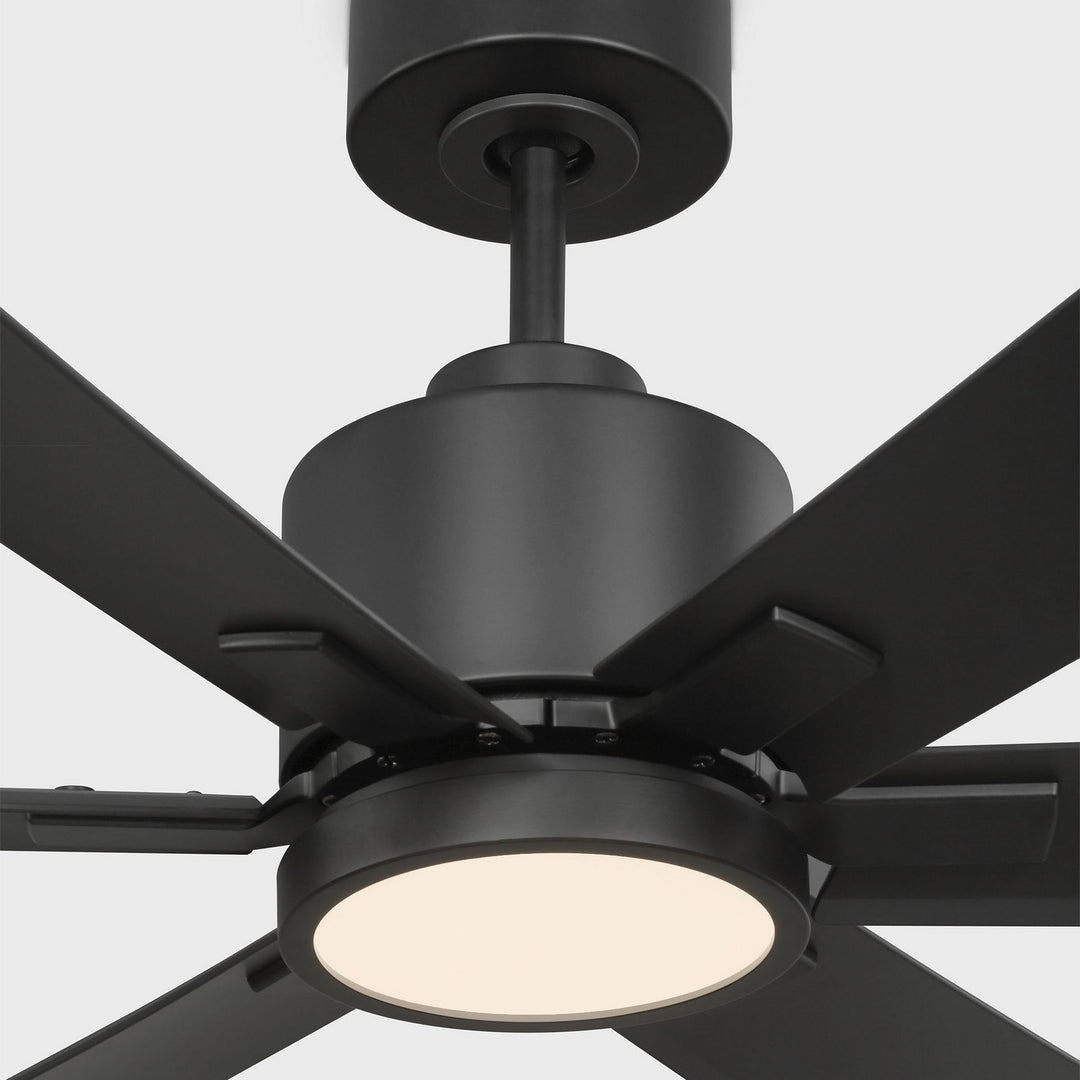 Generation Lighting Canada - 6FLSM52MBKD - 52"Ceiling Fan - Flera Smart 52 LED - Midnight Black