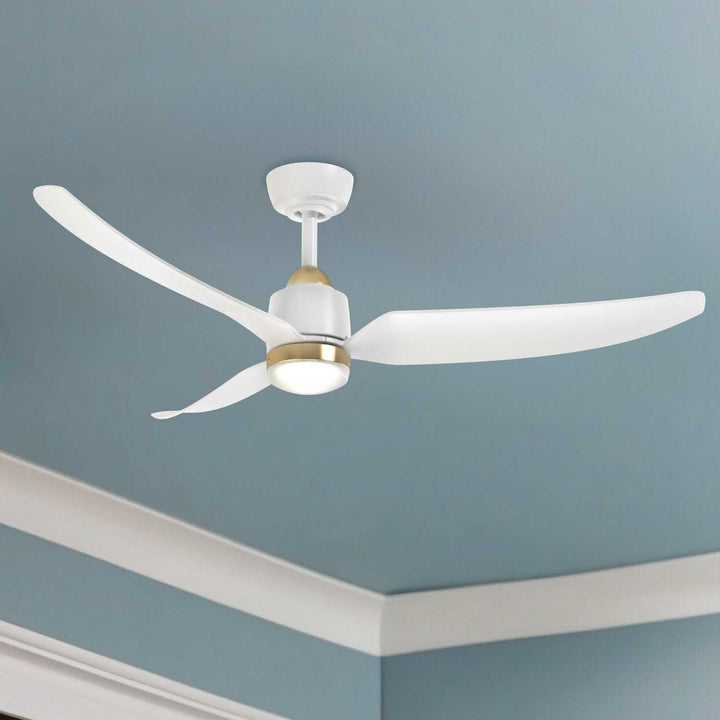 Kuzco Canada - CF72952-BG/WH-5CCT - 52" Ceiling Fan - Hugo - Brushed Gold/Matte White