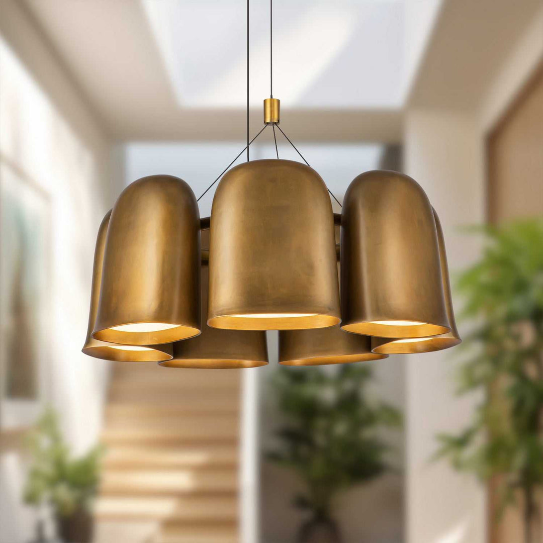 Kuzco Canada - CH21120-VB-UNV - LED Chandelier - Bell - Vintage Brass