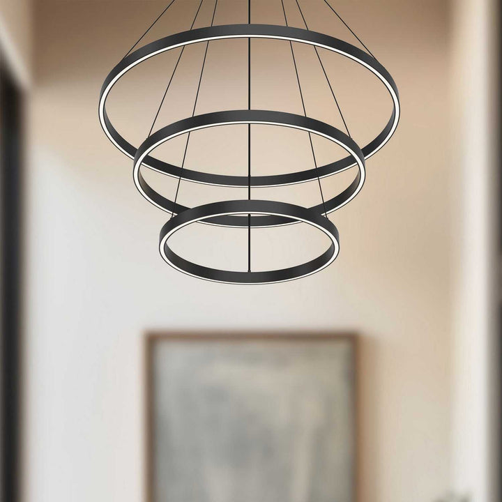 Kuzco Canada - CH87332-BK-UNV-010 - LED Chandelier - Cerchio - Black
