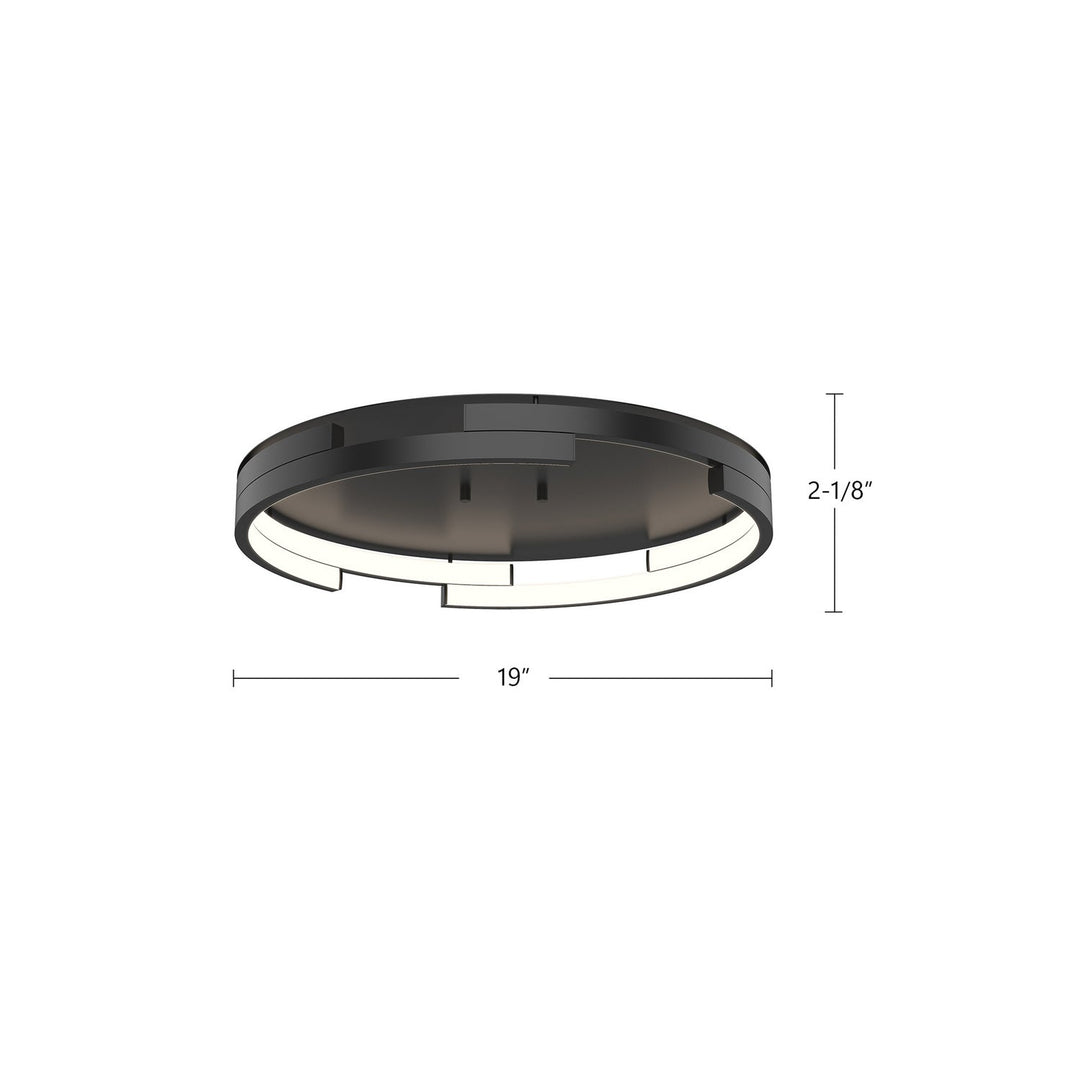 Kuzco Canada - FM52719-BK-UNV-010 - LED Flush Mount - Anello Minor - Black