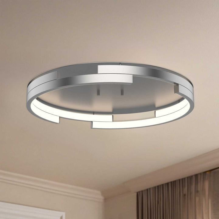 Kuzco Canada - FM52719-BN-UNV-010 - LED Flush Mount - Anello Minor - Brushed Nickel