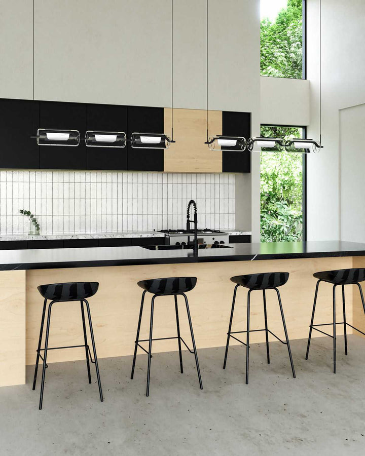 Kuzco Canada - LP28543-BK-UNV - LED Linear Pendant - Hilo - Black