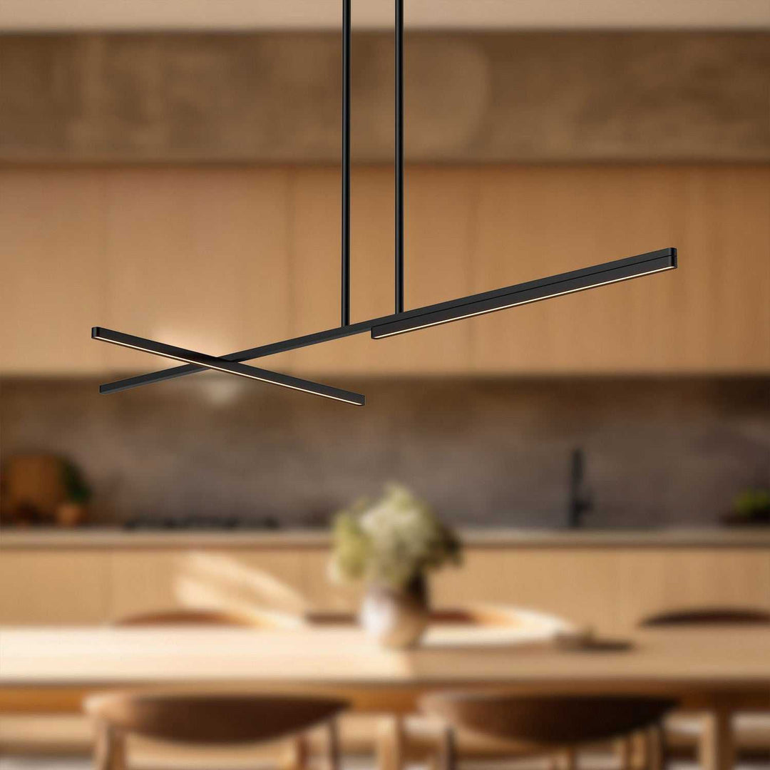 Kuzco Canada - LP28748-BK-UNV - LED Linear Pendant - Shift - Black