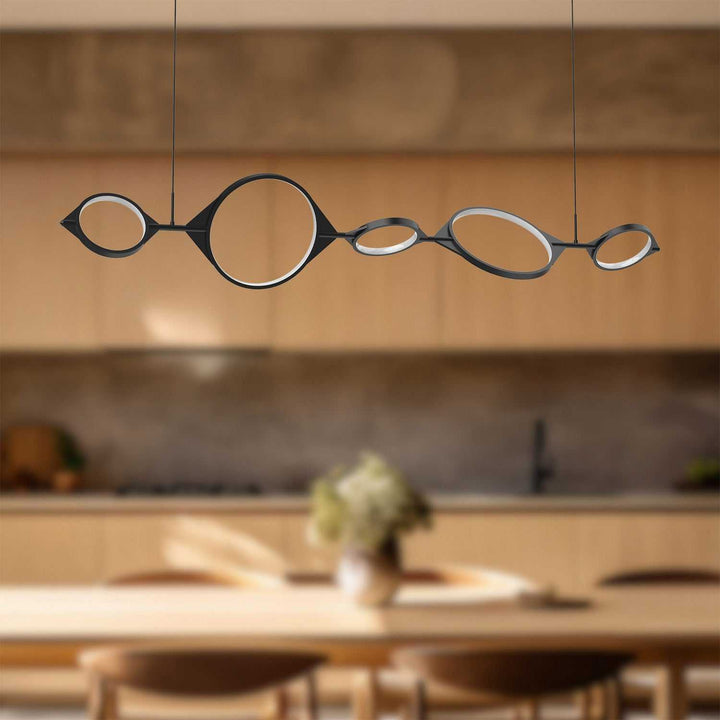 Kuzco Canada - LP84457-BK-UNV - LED Linear Pendant - Serif - Black
