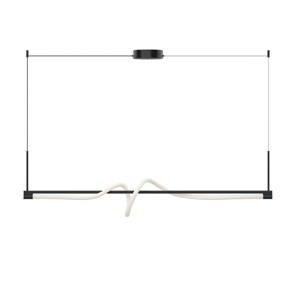 Kuzco Canada - LP95354-BK-UNV - LED Linear Pendant - Cursive - Black