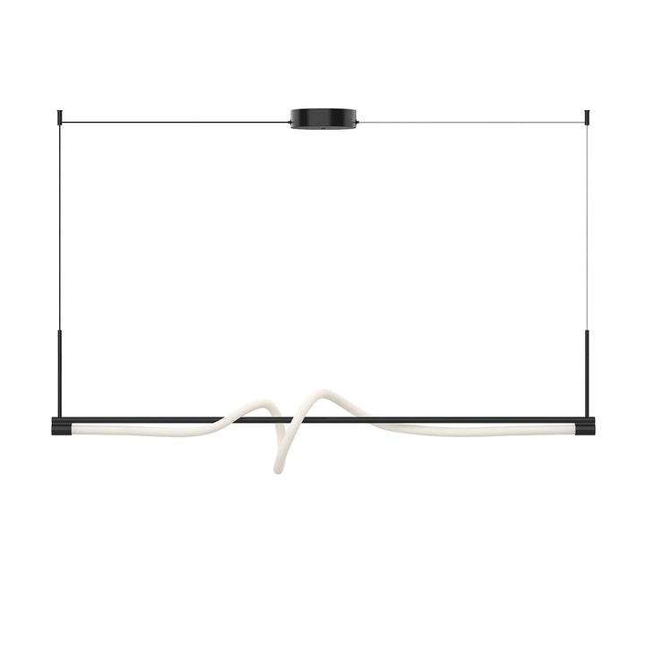 Kuzco Canada - LP95354-BK-UNV - LED Linear Pendant - Cursive - Black