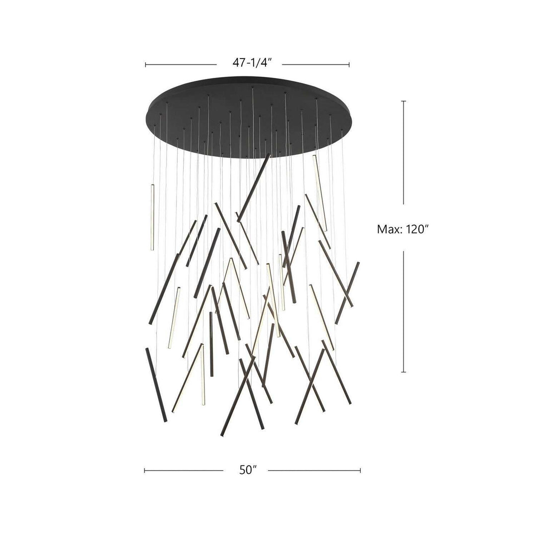 Kuzco Canada - MP14850-BK-UNV-010 - LED Pendant - Chute - Black