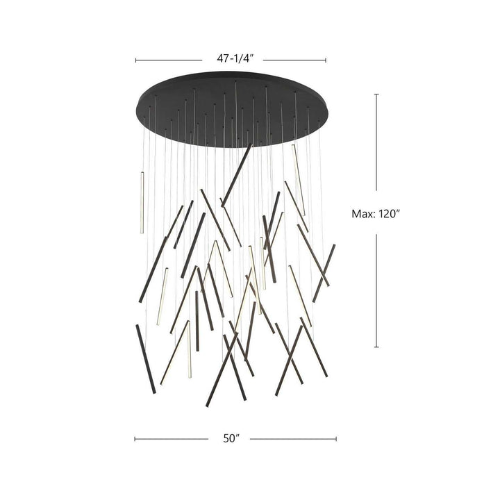 Kuzco Canada - MP14850-BK-UNV-010 - LED Pendant - Chute - Black