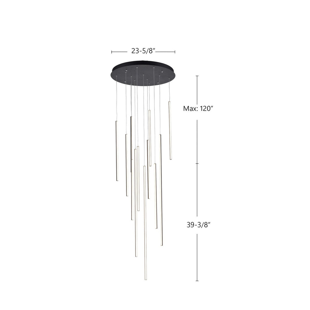 Kuzco Canada - MP14924-BK-UNV-010 - LED Pendant - Chute - Black