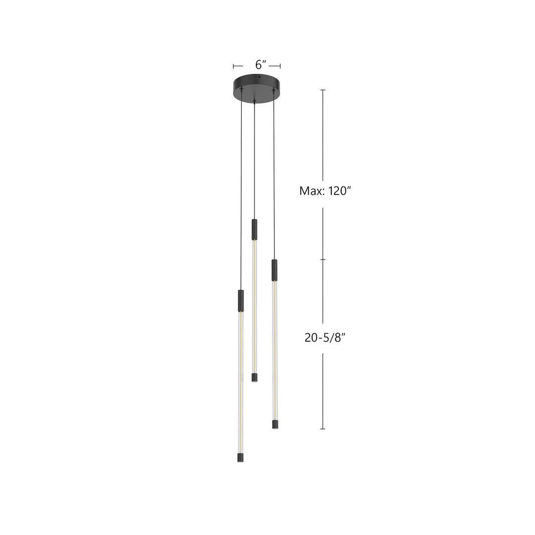 Kuzco Canada - MP75221-BK-UNV - LED Pendant - Motif - Black