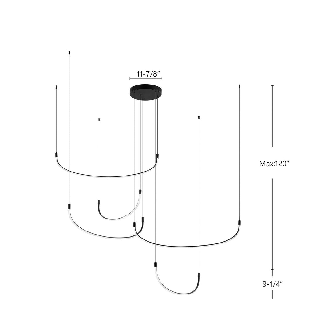Kuzco Canada - MP89570-BN-UNV - LED Pendant - Talis - Brushed Nickel