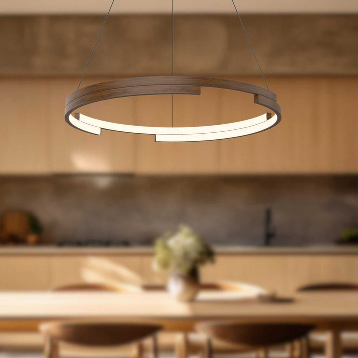 Kuzco Canada - PD52724-WT-UNV - LED Pendant - Anello Minor - Walnut