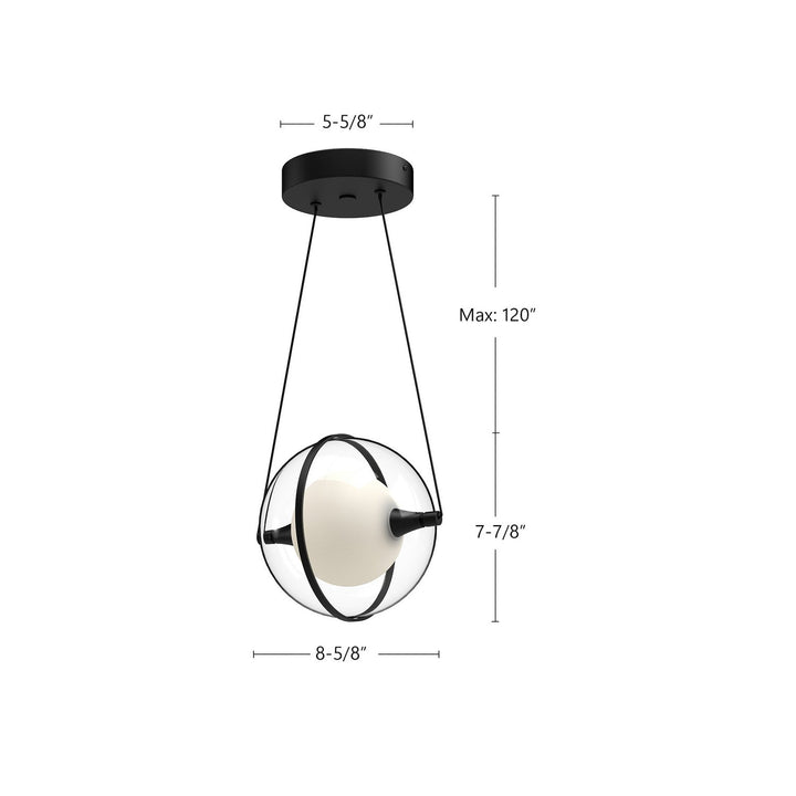 Kuzco Canada - PD76708-BK-UNV - LED Pendant - Aries - Black