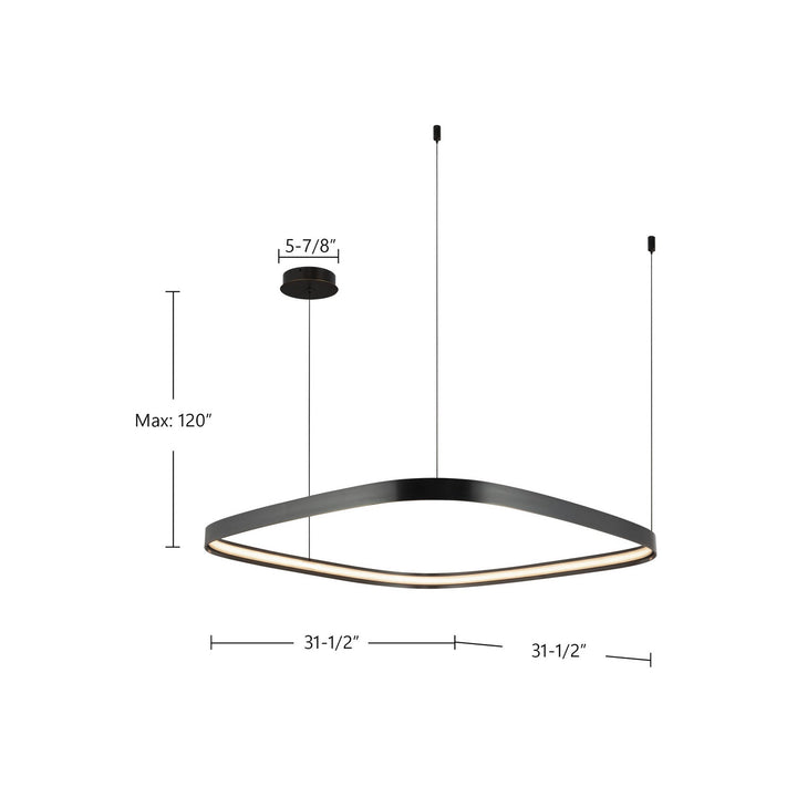 Kuzco Canada - PD78031-UB-UNV - LED Pendant - Yukon - Urban Bronze