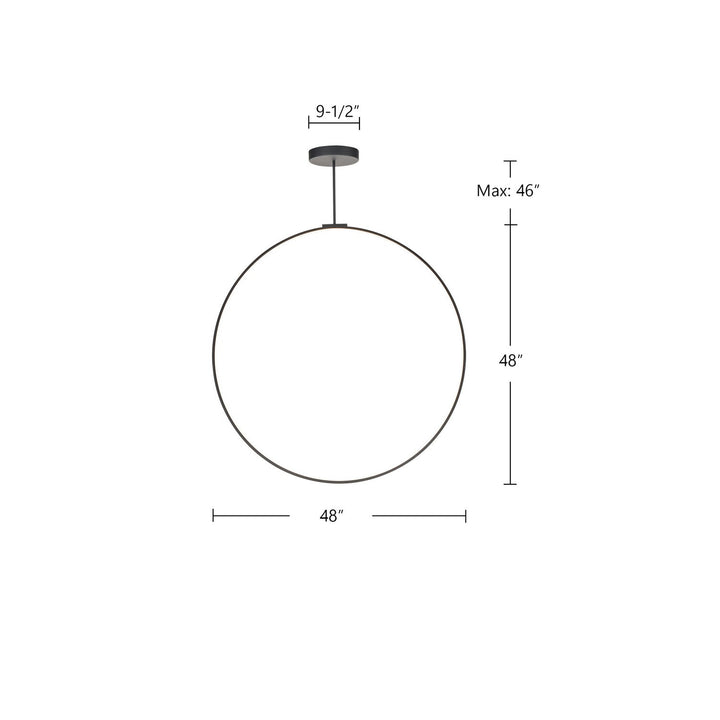 Kuzco Canada - PD82548-BK-UNV-010 - LED Pendant - Cirque - Black