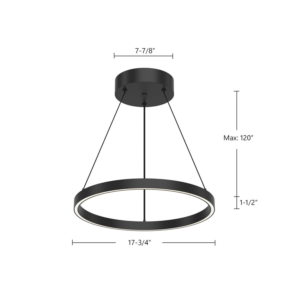 Kuzco Canada - PD87718-BK-UNV-010 - LED Pendant - Cerchio - Black