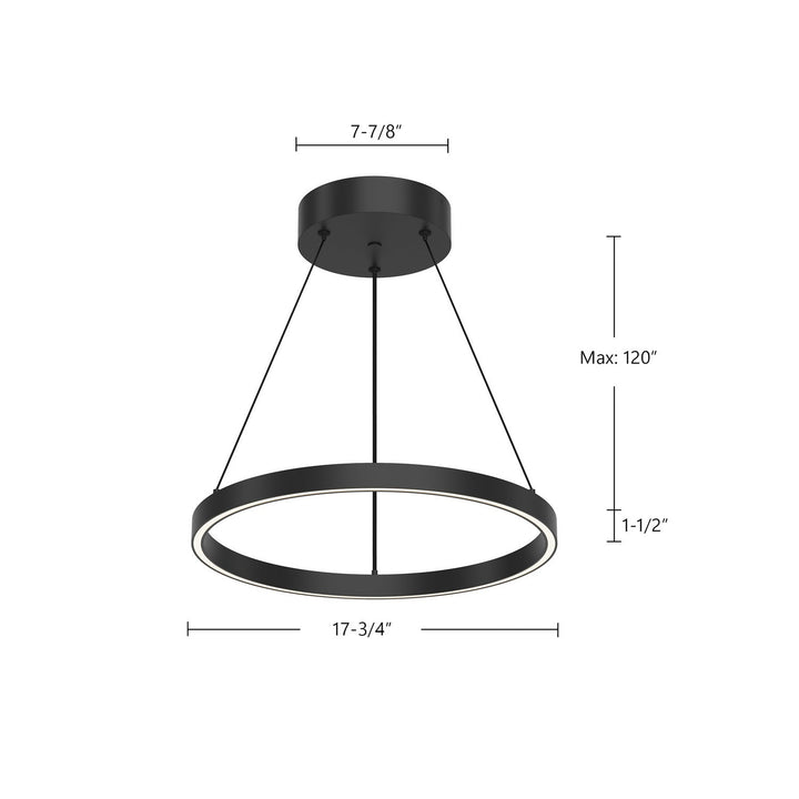 Kuzco Canada - PD87718-BK-UNV-010 - LED Pendant - Cerchio - Black