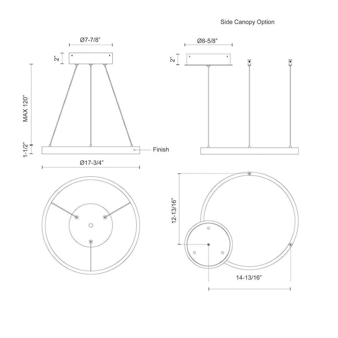 Kuzco Canada - PD87718-WH-UNV-010 - LED Pendant - Cerchio - White