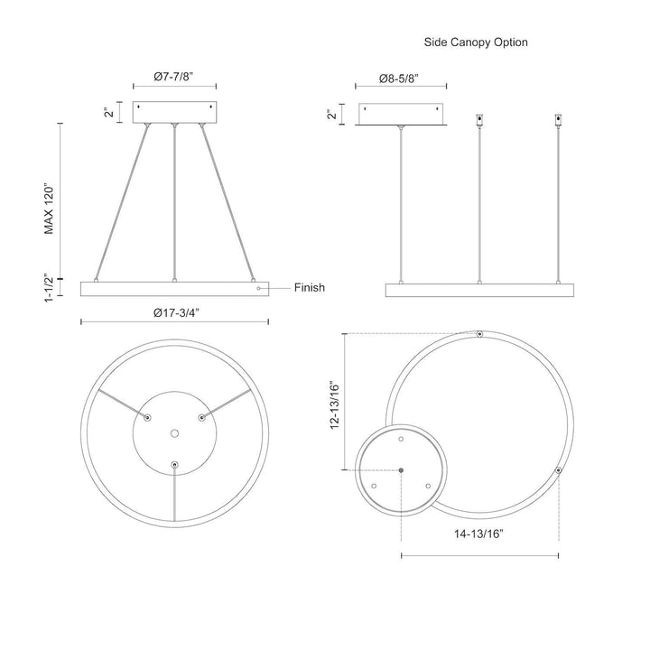 Kuzco Canada - PD87718-WH-UNV-010 - LED Pendant - Cerchio - White