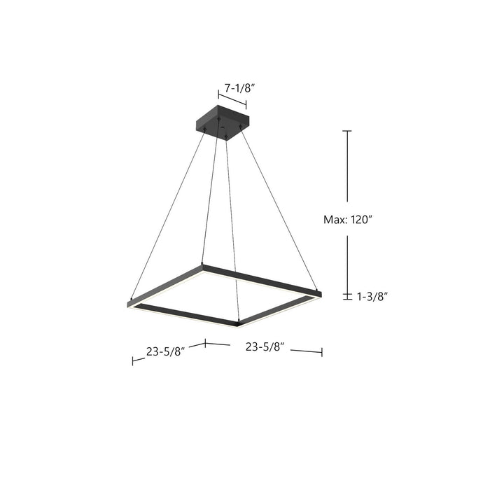 Kuzco Canada - PD88124-BK-UNV-010 - LED Pendant - Piazza - Black