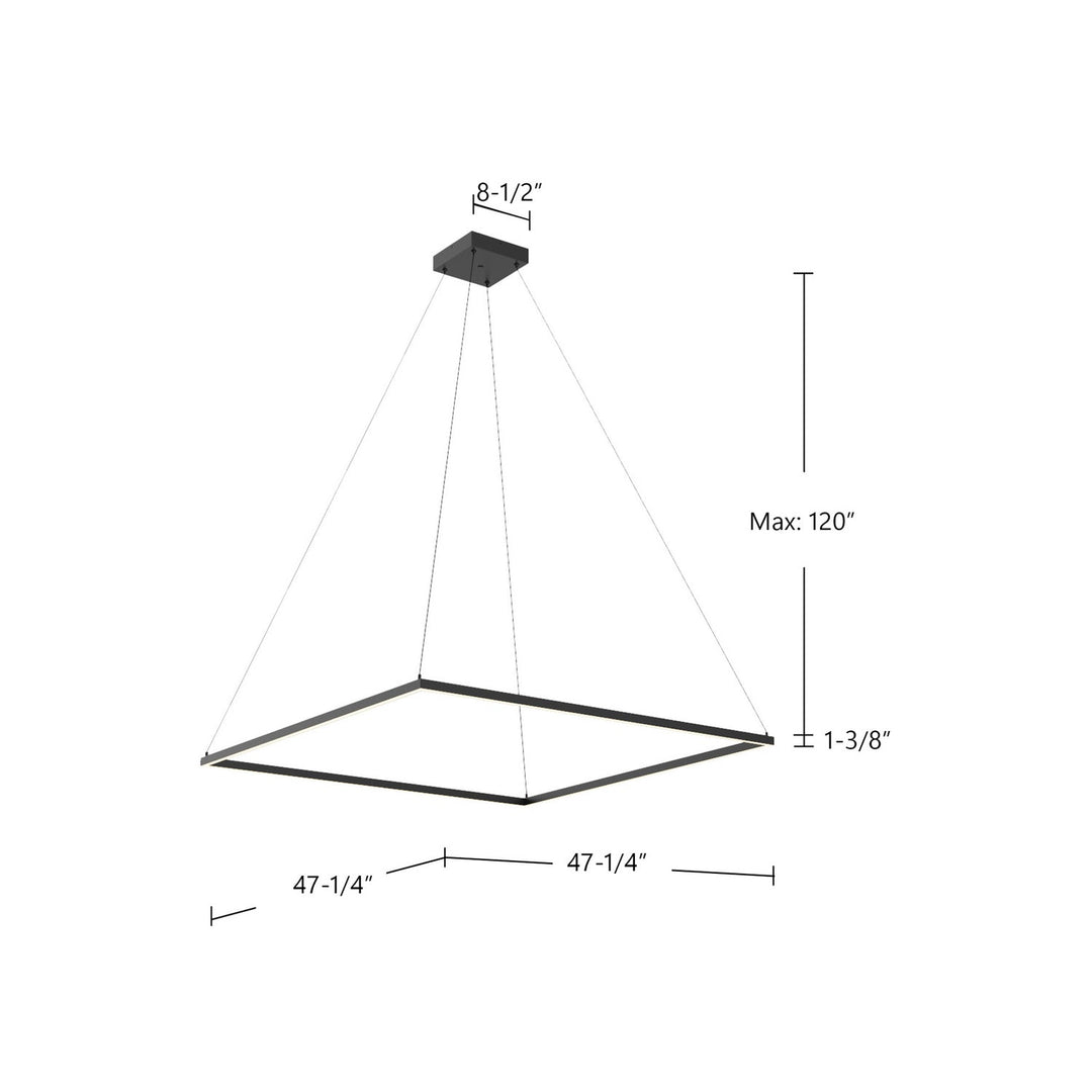 Kuzco Canada - PD88148-BK-UNV-010 - LED Pendant - Piazza - Black