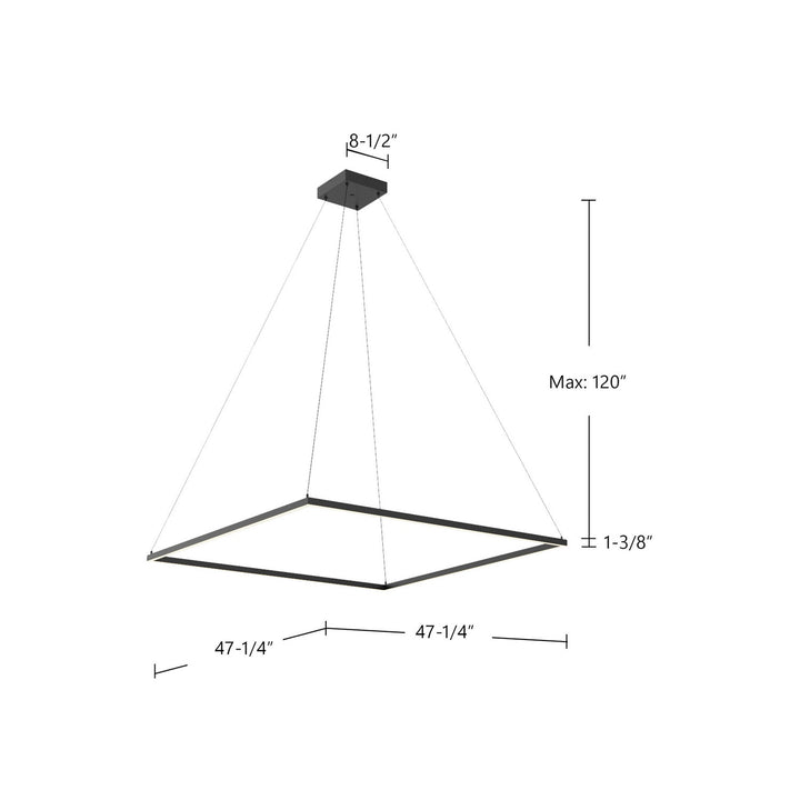 Kuzco Canada - PD88148-BK-UNV-010 - LED Pendant - Piazza - Black