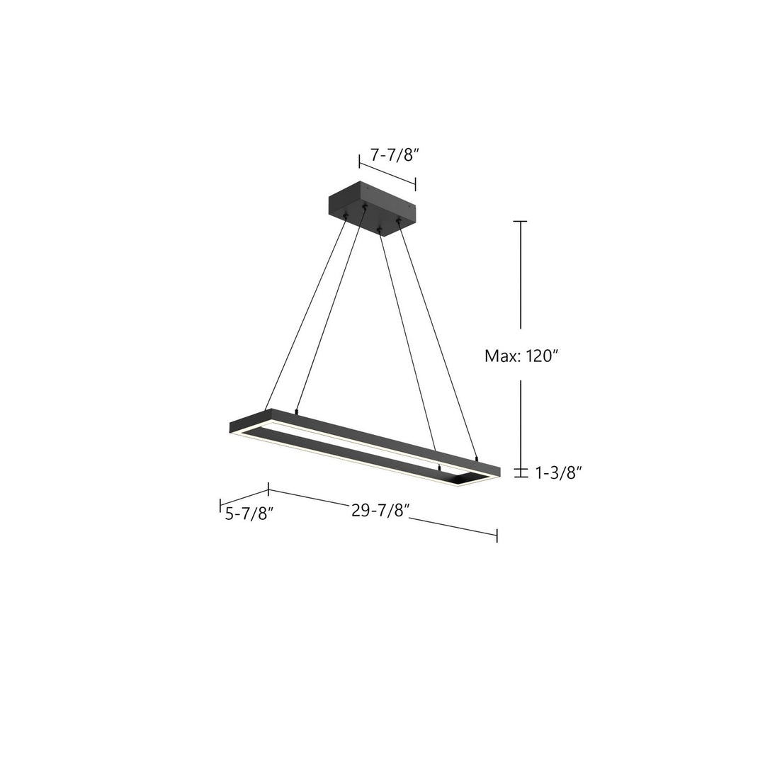 Kuzco Canada - PD88530-BK-UNV-010 - LED Pendant - Piazza - Black