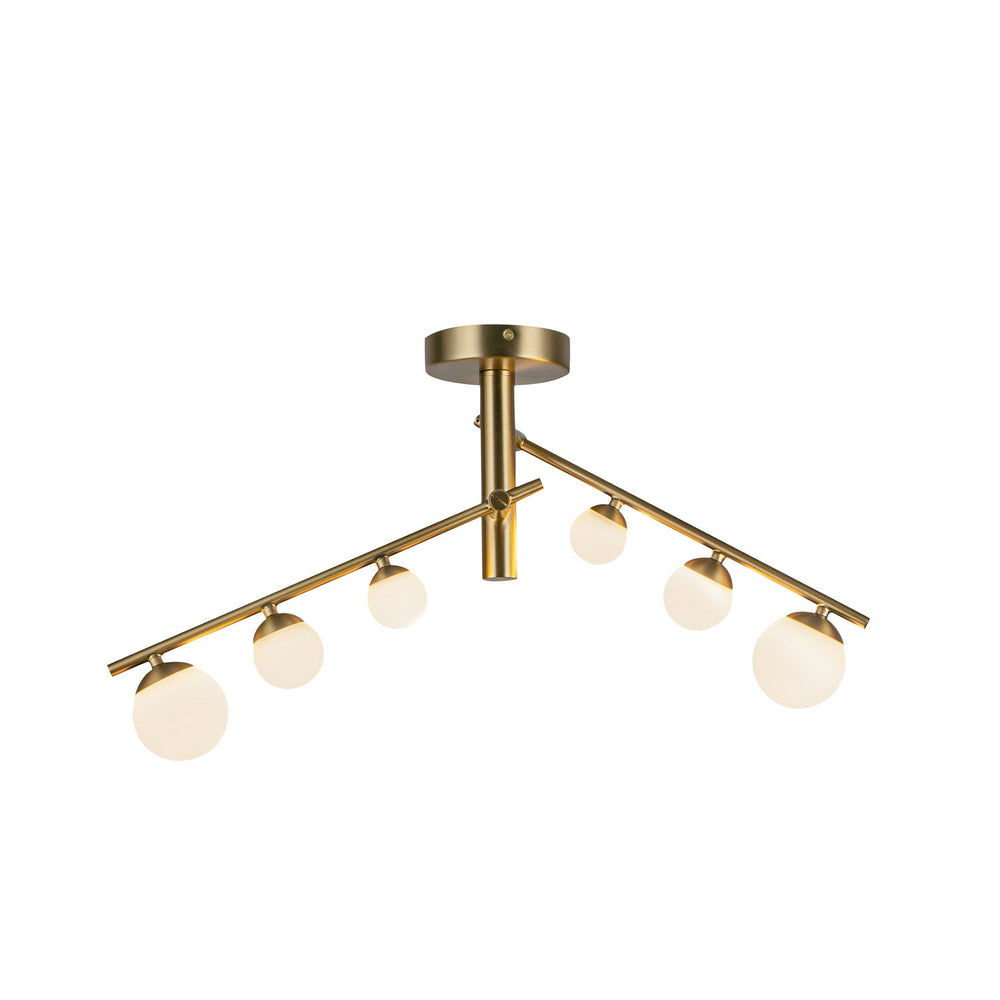 Kuzco Canada - SF55525-BG/OP-UNV - LED Semi-Flush Mount - Cypress - Brushed Gold/Opal Glass