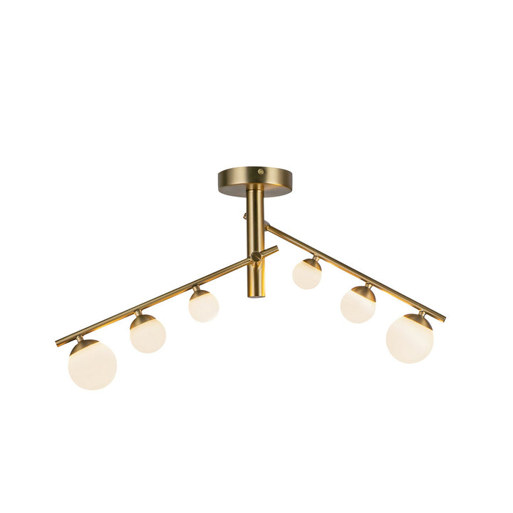 Kuzco Canada - SF55525-BG/OP-UNV - LED Semi-Flush Mount - Cypress - Brushed Gold/Opal Glass