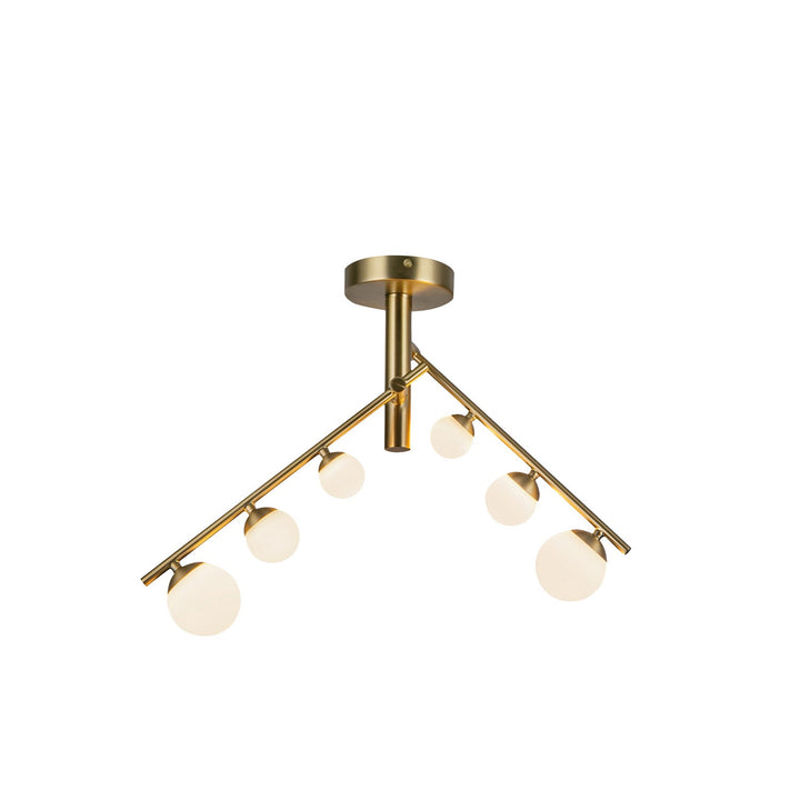 Kuzco Canada - SF55525-BG/OP-UNV - LED Semi-Flush Mount - Cypress - Brushed Gold/Opal Glass