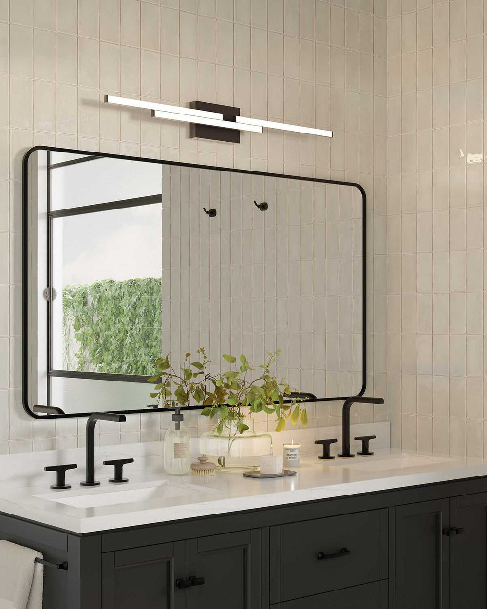 Kuzco Canada - VL52738-BK-UNV - LED Vanity - Anello Minor - Black