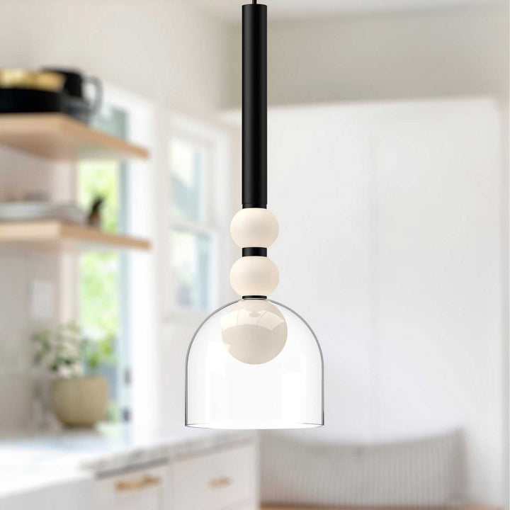 Kuzco Canada - PD30505-BK/CL-UNV - LED Pendant - Rise - Black/Clear
