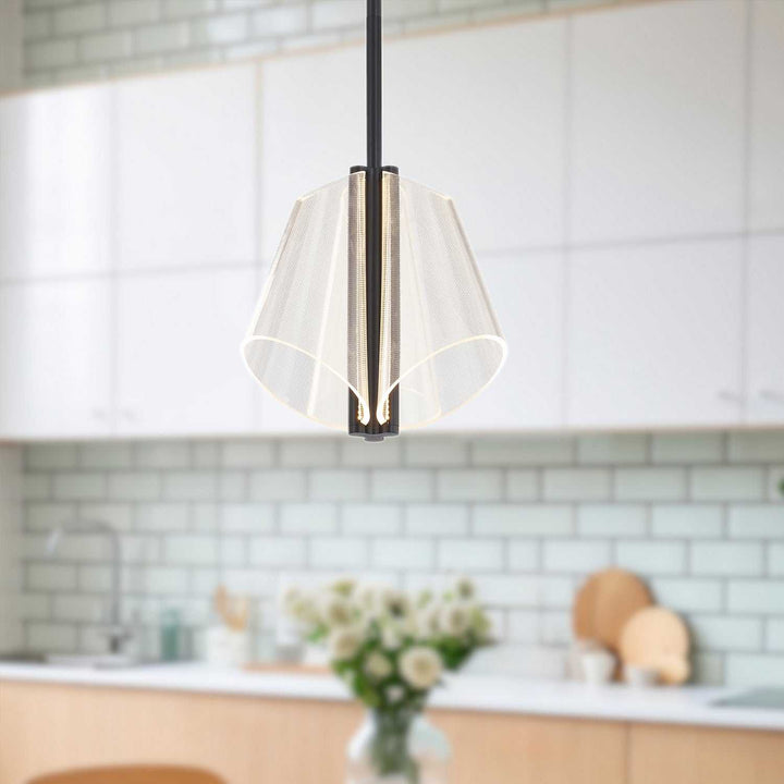 Kuzco Canada - PD62511-BK/LG-UNV - LED Pendant - Mulberry - Black/Light Guide