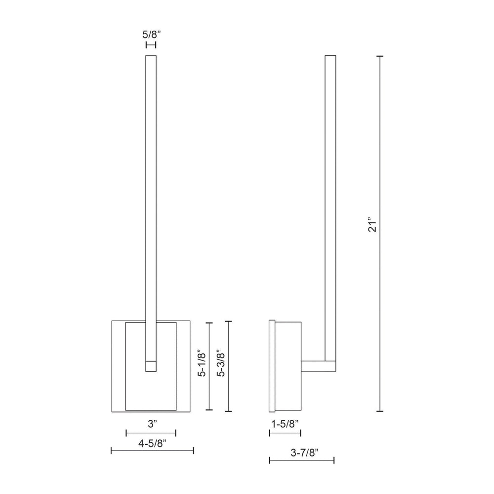 Kuzco Canada - WS25118-WH-UNV - LED Wall Sconce - Pandora - White