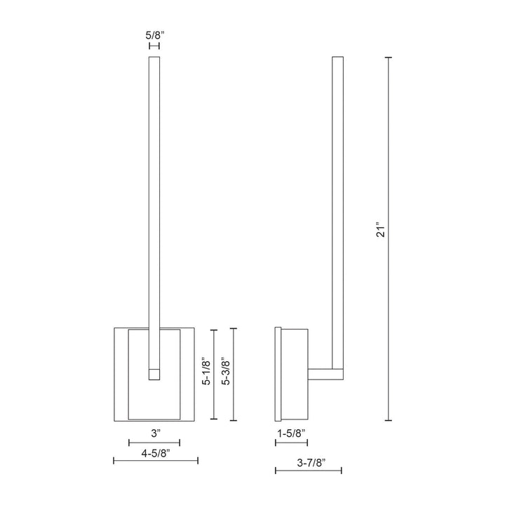 Kuzco Canada - WS25118-WH-UNV - LED Wall Sconce - Pandora - White