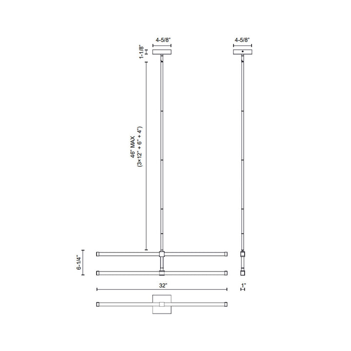 Kuzco Canada - CH23532-BG-UNV - LED Chandelier - Blade - Brushed Gold