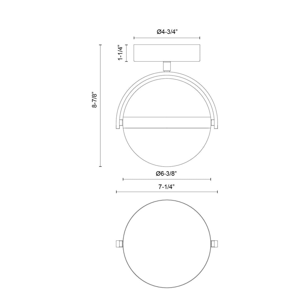 Alora Canada - FM301001BG-UNV - LED Flush Mount - Globo - Brushed Gold