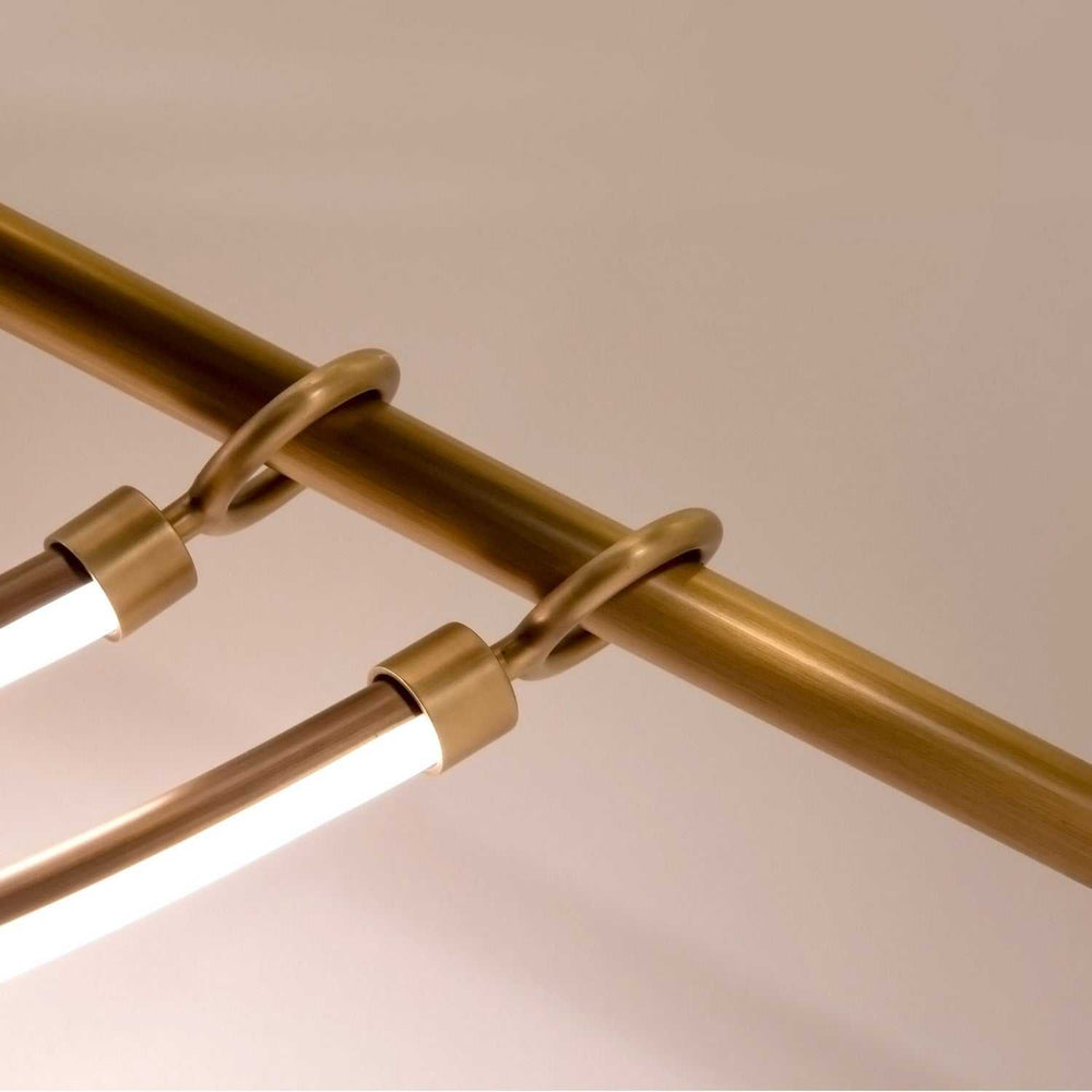 Alora Canada - LP317448VB-UNV - LED Linear Pendant - Aryas - Vintage Brass