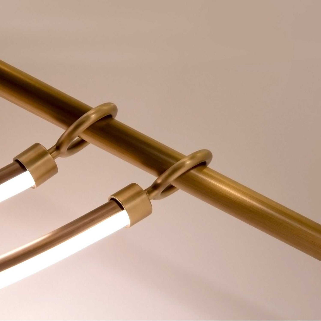Alora Canada - LP317448VB-UNV - LED Linear Pendant - Aryas - Vintage Brass