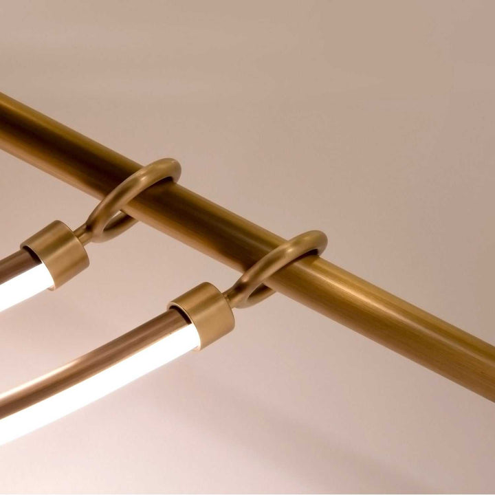 Alora Canada - LP317448VB-UNV - LED Linear Pendant - Aryas - Vintage Brass