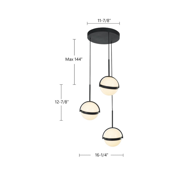 Alora Canada - MP301003MB-UNV - LED Pendant - Globo - Matte Black