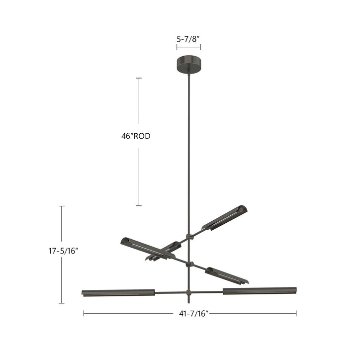 Alora Canada - MP316406UBMS-UNV - LED Pendant - Astrid - Metal Shade/Urban Bronze