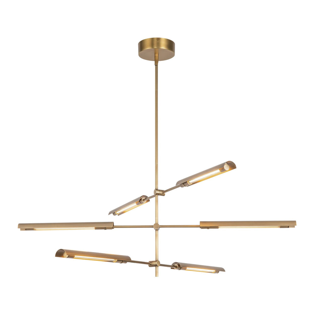Alora Canada - MP316406VBMS-UNV - LED Pendant - Astrid - Metal Shade/Vintage Brass